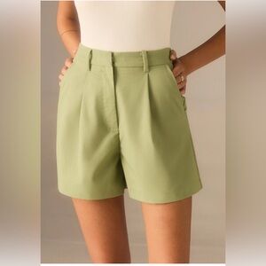 Commense High Waist Light Green Shorts